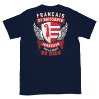 Thumbnail for T-shirt Jurassien noir dos - Français, Belge, Suisse, Canadien
