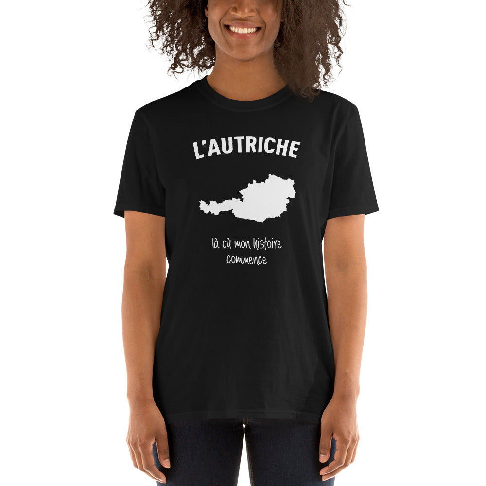 Autriche là où mon histoire commence - T-shirt Standard - Ici & Là - T-shirts & Souvenirs de chez toi