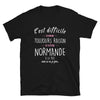 T-shirt Normandie noir - Avoir raison avec humour