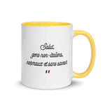 Salut gens-non italien - Mug Tasse Couleurs intérieures père - Ici & Là - T-shirts & Souvenirs de chez toi