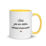 Salut gens-non italien - Mug Tasse Couleurs intérieures père - Ici & Là - T-shirts & Souvenirs de chez toi