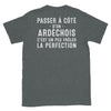T-shirt Ardéchois noir - Frôler la perfection avec humour