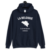 Thumbnail for Belgique là où mon histoire commence - Sweatshirt à capuche - Ici & Là - T-shirts & Souvenirs de chez toi