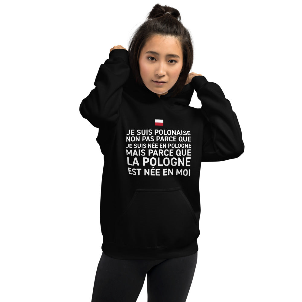 Sweatshirt Pologne gris foncé chiné - La Pologne est née en moi