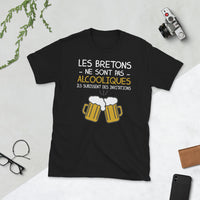 Thumbnail for T-shirt Bretagne gris foncé chiné - Les Bretons ne sont pas alcooliques