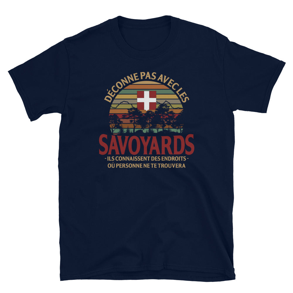T-shirt Savoie gris foncé dos - Fierté des Savoyards