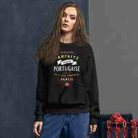 Thumbnail for Sweatshirt Portugal gris foncé dos - Je ne suis pas parfaite mais...