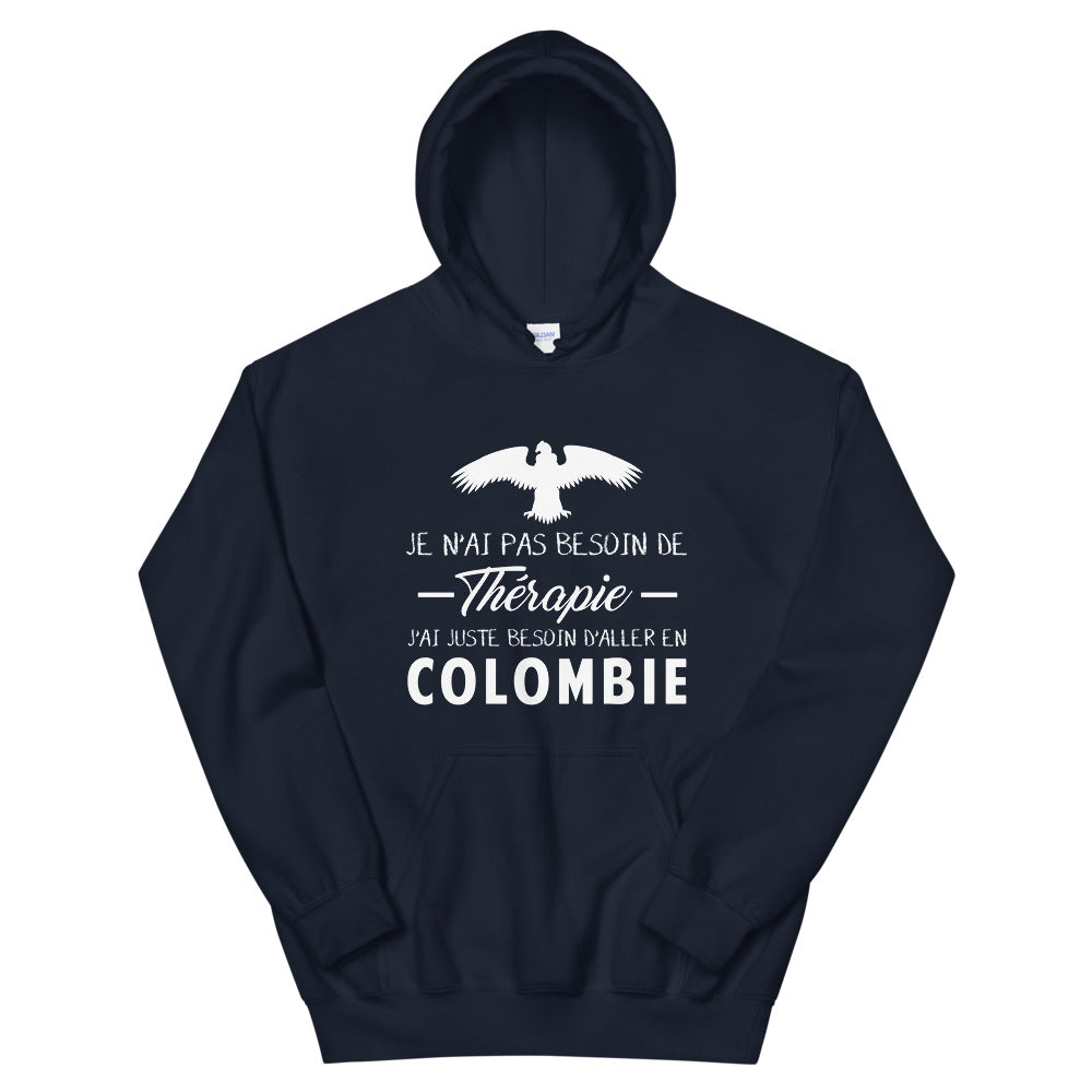 Sweatshirt Colombie bleu marine - Pas besoin de thérapie