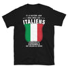 T-shirt Italie noir - Humour sur le 8e jour de la création