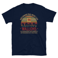 Thumbnail for T-shirt Wallons Endroits gris foncé dos - Fierté et humour local