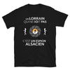 T-shirt Lorraine noir - Le gars qui ne boit pas c'est un espion
