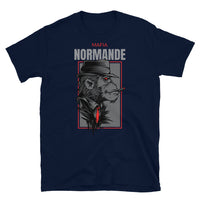 Thumbnail for T-shirt Normandie gris foncé chiné - Mafia Normande avec humour