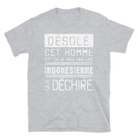 Thumbnail for T-shirt Indonésie bleu marine dos - Désolé ce mec est pris