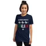 Mon groupe sanguin : Italien plus - T-shirt Standard - Ici & Là - T-shirts & Souvenirs de chez toi