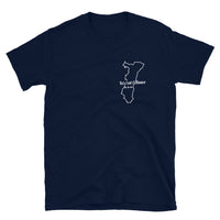 Thumbnail for T-shirt Alsace gris foncé chiné dos - L'Alsace sur le cœur