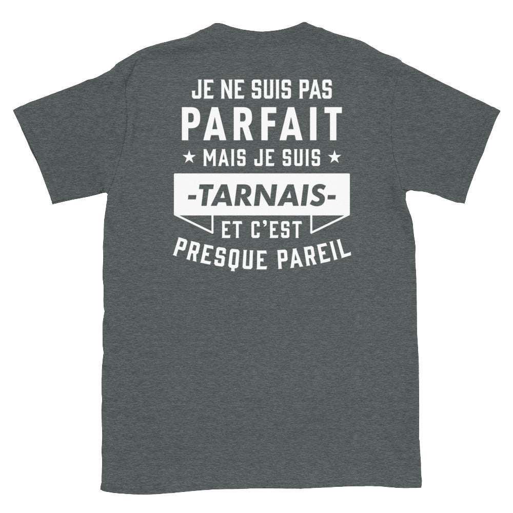 T-shirt Tarnais bleu marine - Je ne suis pas parfait mais.
