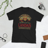 Thumbnail for T-shirt Landais bleu marine dos - Déconne pas avec les Landais
