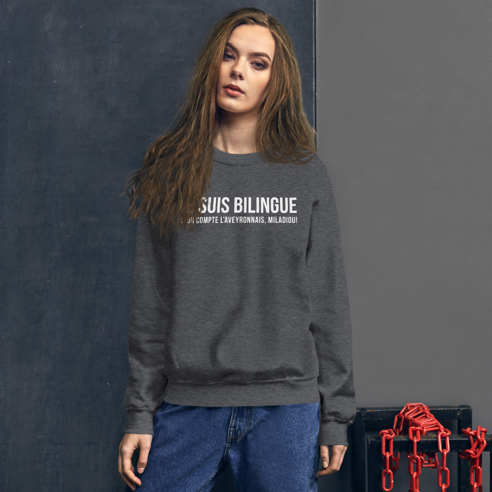 Bilingue Aveyronnais - Sweatshirt - Ici & Là - T-shirts & Souvenirs de chez toi