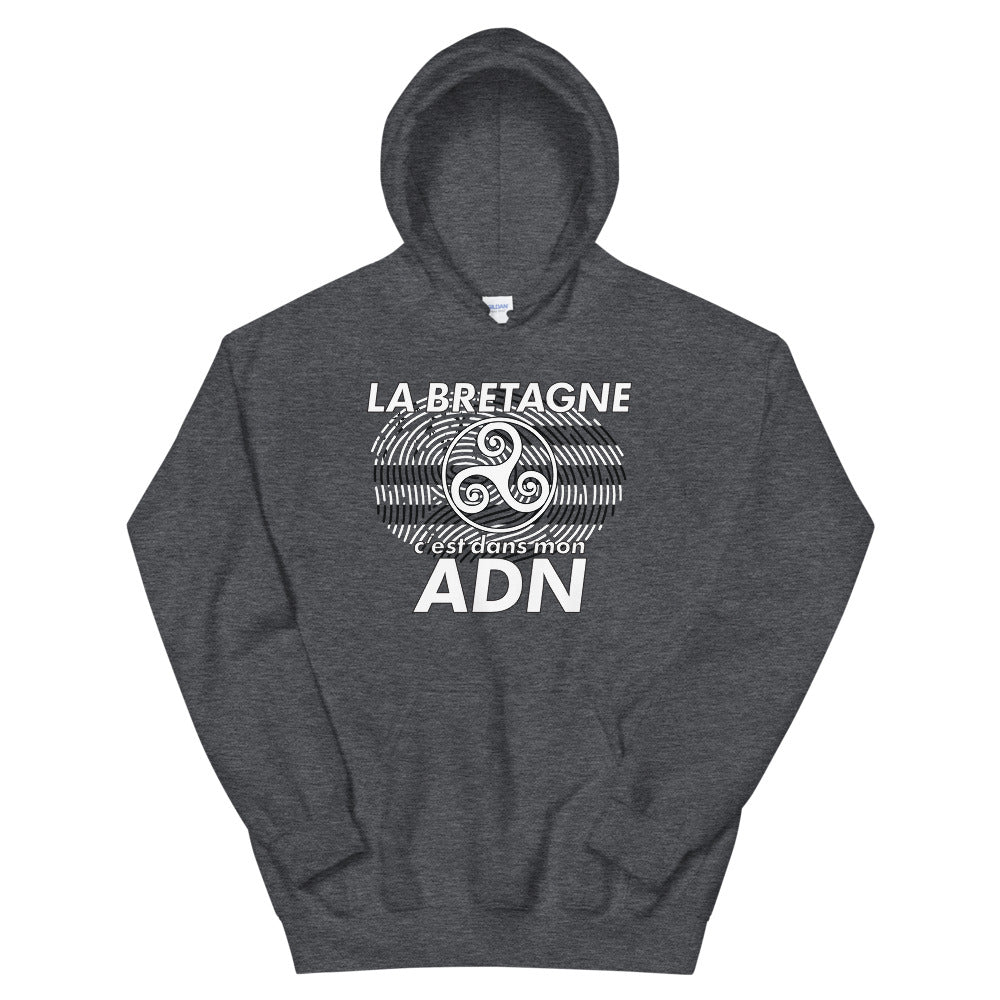 Sweatshirt Bretagne bleu marine - design Triskel et Gwen Ha Du