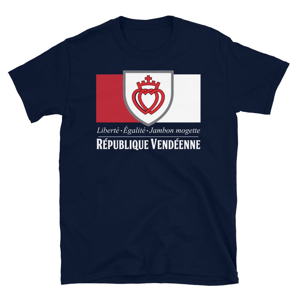 T-shirt Vendée noir dos - Fierté locale et confort durable