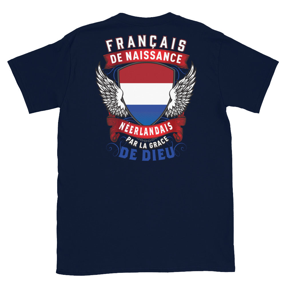 T-shirt Belgique bleu marine - Texte humoristique sur le dos