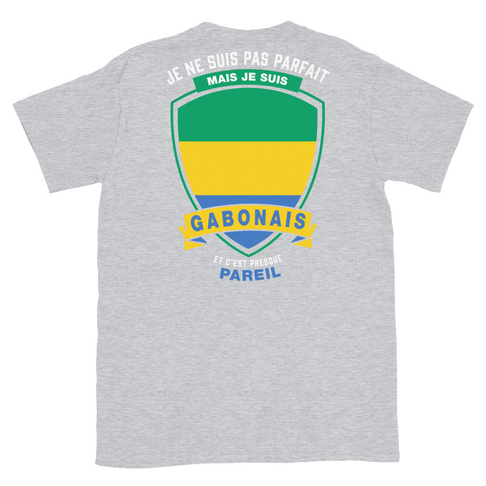 T-shirt Gabon bleu marine dos - Je ne suis pas parfait mais