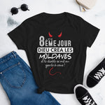 8e jour, Moldaves - T-shirt à Manches Courtes pour Femmes - Ici & Là - T-shirts & Souvenirs de chez toi