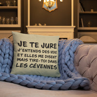 Thumbnail for Coussin Cévennes - Tire toi dans les Cévennes, décoration amusante