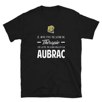 Thumbnail for T-shirt Aveyron noir - Je n'ai pas besoin de thérapie