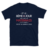 Thumbnail for T-shirt Mayennais gris foncé chiné - design légendaire avec humour