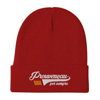 Thumbnail for Bonnet Provence gris dos - Prouvençau per sempre brodé