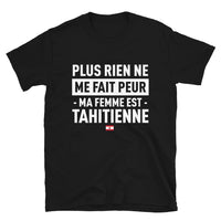 Thumbnail for T-shirt Tahiti noir - Plus rien ne me fait peur ma femme est