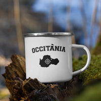 Thumbnail for Tasse Occitanie émaille blanche - idéale pour campeurs