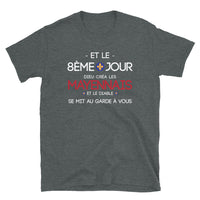 Thumbnail for T-shirt Mayennais gris foncé chiné dos - design légendaire avec humour