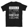 T-shirt Franche-Comté noir - Désolé ce mec est pris