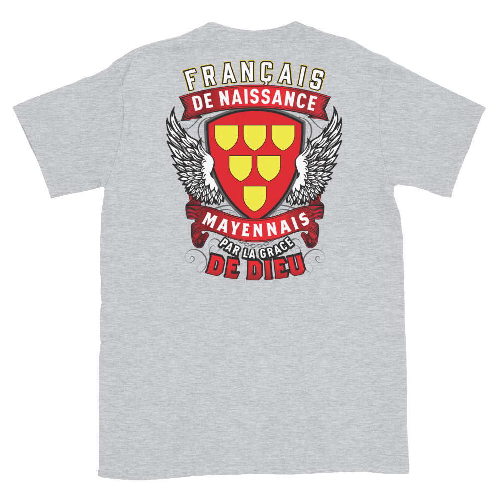 T-shirt Mayenne bleu marine dos - Fierté des origines belges