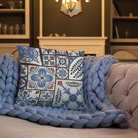 Thumbnail for Coussin décoratif Portugal - Motifs des carreaux portugais