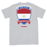 Thumbnail for T-shirt Paraguay gris sportif - Je ne suis pas parfait mais.
