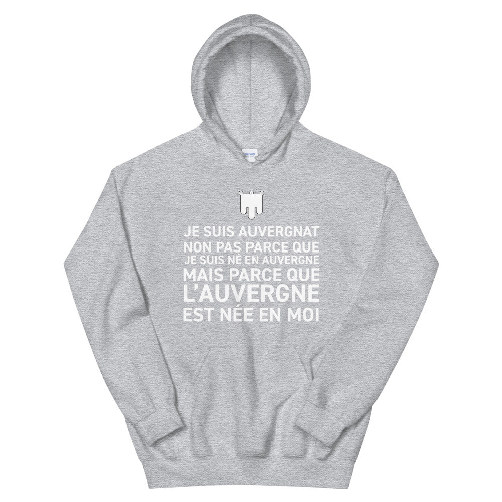 Sweatshirt Auvergne marine dos - L'Auvergne est née en moi