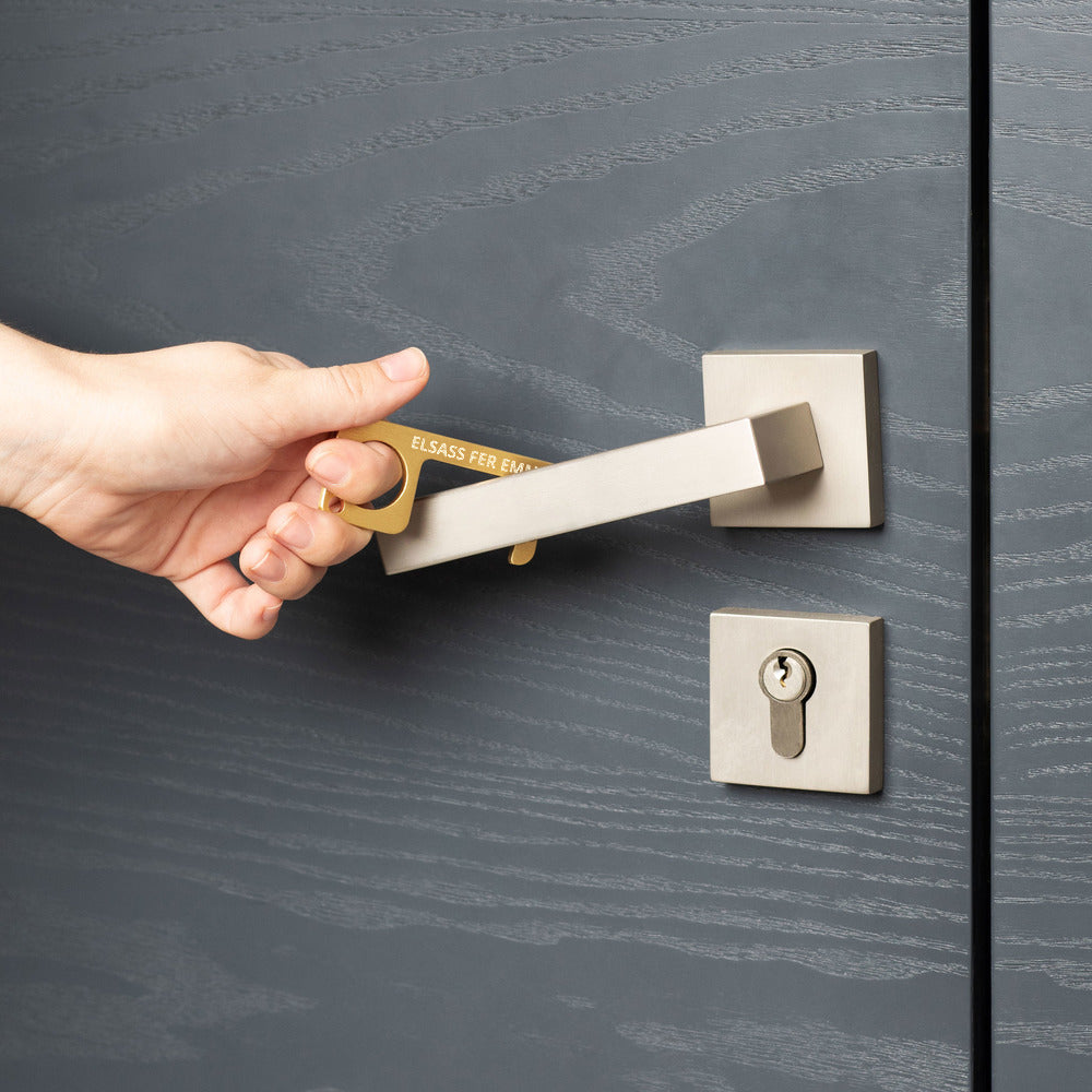 Porte-clés Alsace - Design Elsàss fer emmer en laiton