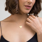 Collier Ti Amo - Italie en argent sterling pendentif en forme de coeur italien - Ici & Là - T-shirts & Souvenirs de chez toi