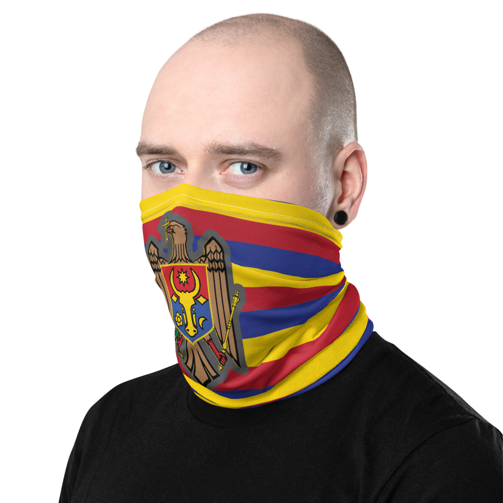 Masque Cache cou - Bandeau - Moldavie - Ici & Là - T-shirts & Souvenirs de chez toi
