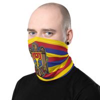 Thumbnail for Masque Cache cou - Bandeau - Moldavie - Ici & Là - T-shirts & Souvenirs de chez toi