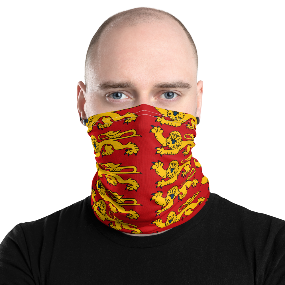 Masque Cache-cou - Bandeau - Normandie avec blason normand - Ici & Là - T-shirts & Souvenirs de chez toi