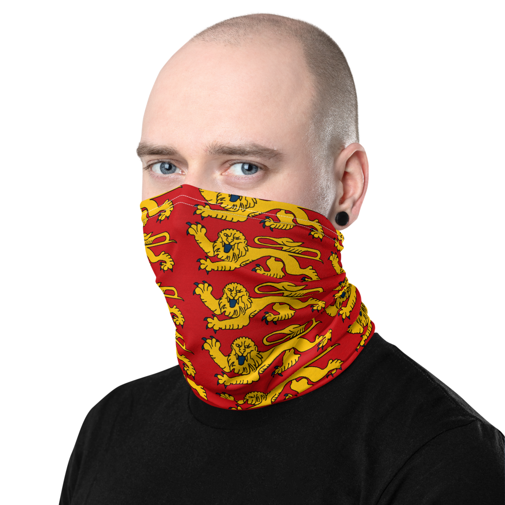 Masque Cache-cou - Bandeau - Normandie avec blason normand - Ici & Là - T-shirts & Souvenirs de chez toi