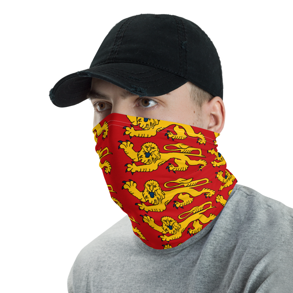 Masque Cache-cou Normandie - blason normand dos