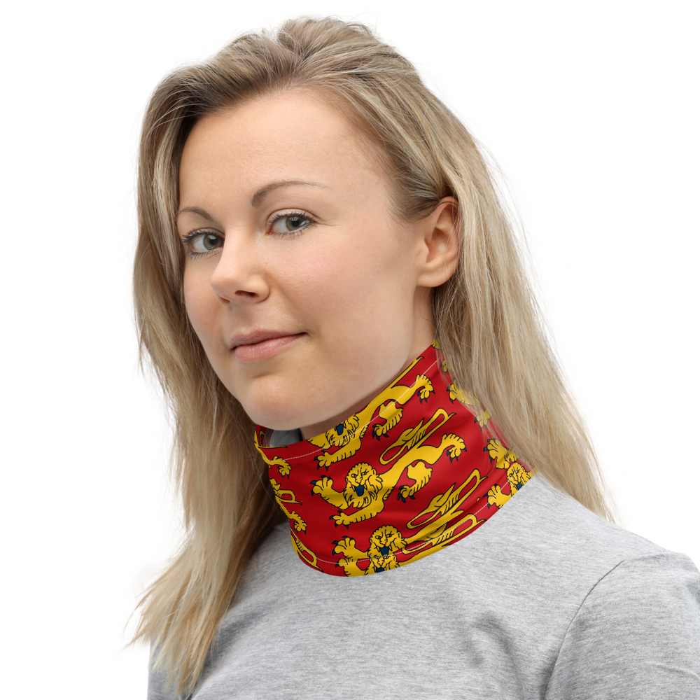 Masque Cache-cou - Bandeau - Normandie avec blason normand - Ici & Là - T-shirts & Souvenirs de chez toi