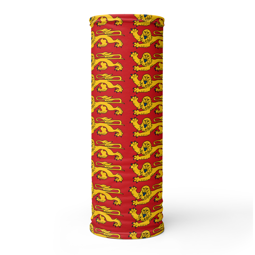 Masque Cache-cou Normandie - blason normand dos