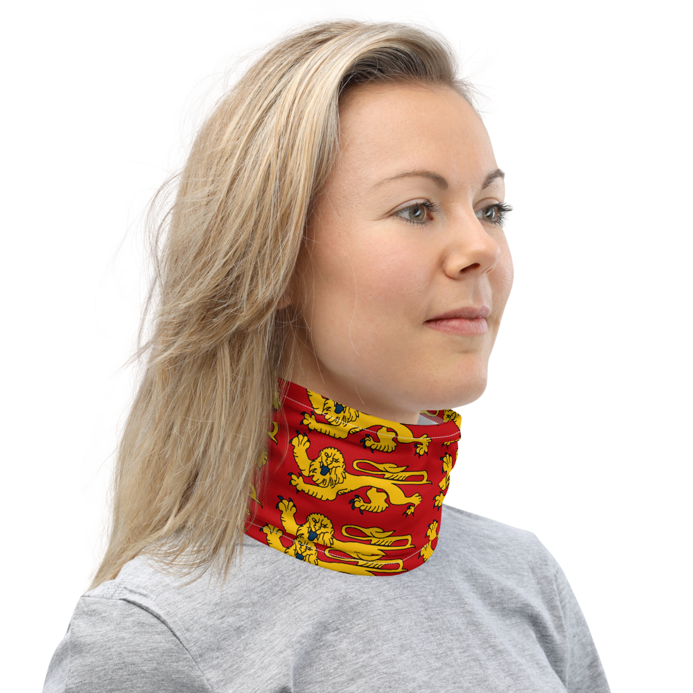 Masque Cache-cou - Bandeau - Normandie avec blason normand - Ici & Là - T-shirts & Souvenirs de chez toi