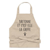 Tablier Bretagne - Elle est la cheffe avec humour